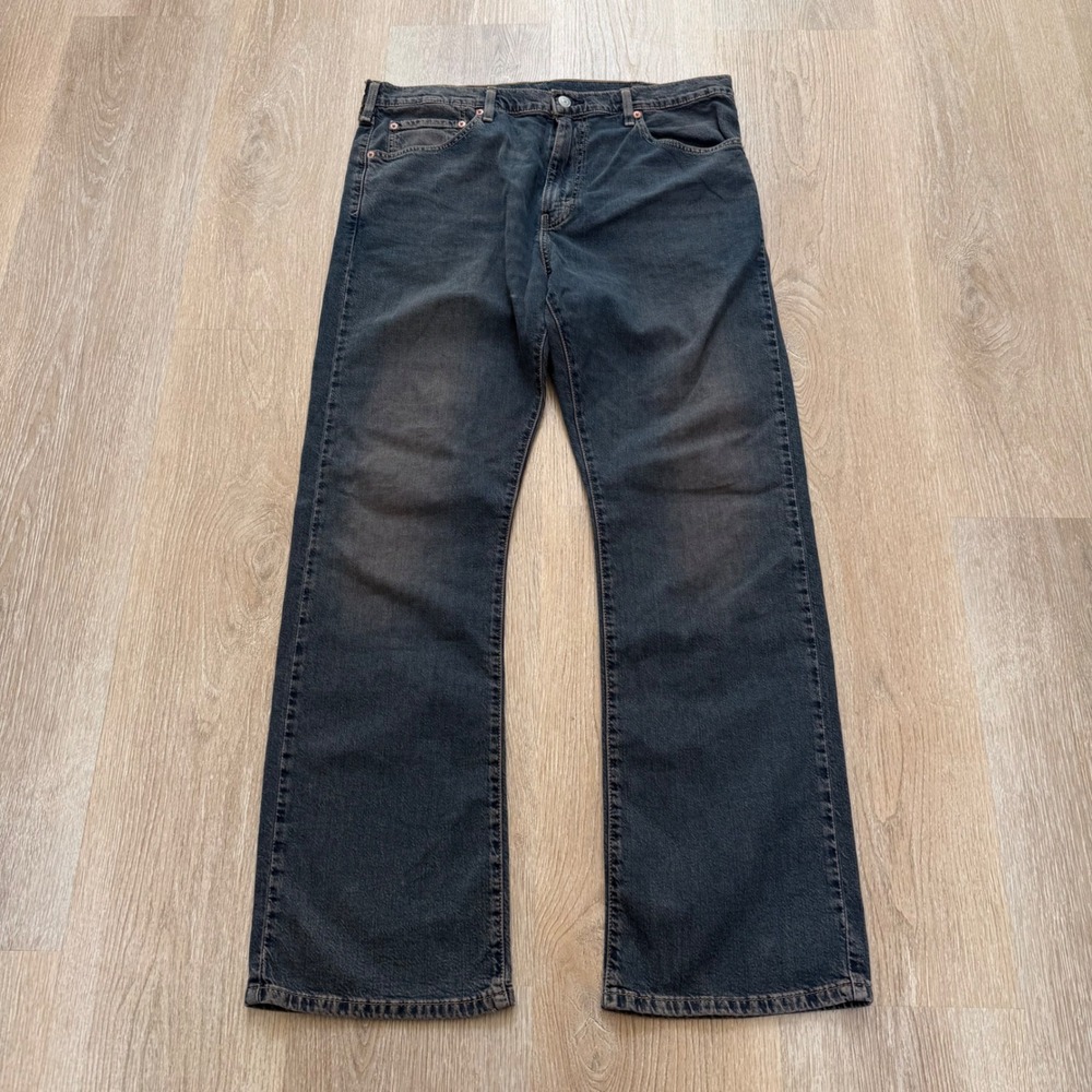 Levi's 517 Bootcut Jeans Mens 38x32 Dark Wash Stretch Denim Wide Leg